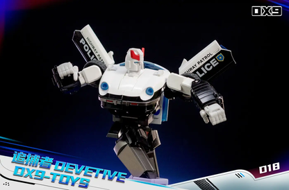 DX9 D18 Devetive Prowl white Highway Patrol Police robot figure