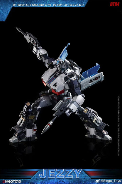 Vilo Hobby Zone BingoToys BT-07 Super Soldier Jezzy Jazz dynamic pose with raised arm