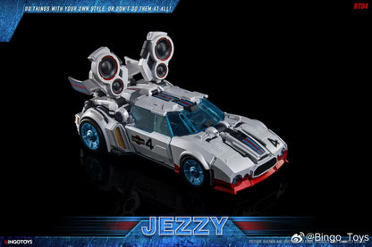 Mecha vehicle with large speaker attachments: BingoToys BT-07 Super Soldier Jezzy Jazz