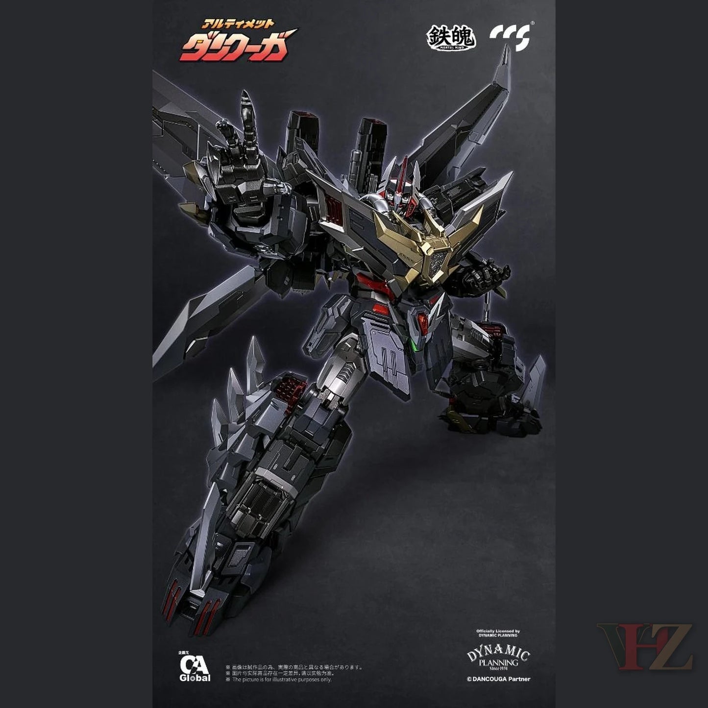 Weapons and accessories included with CCS Toys Dancouga