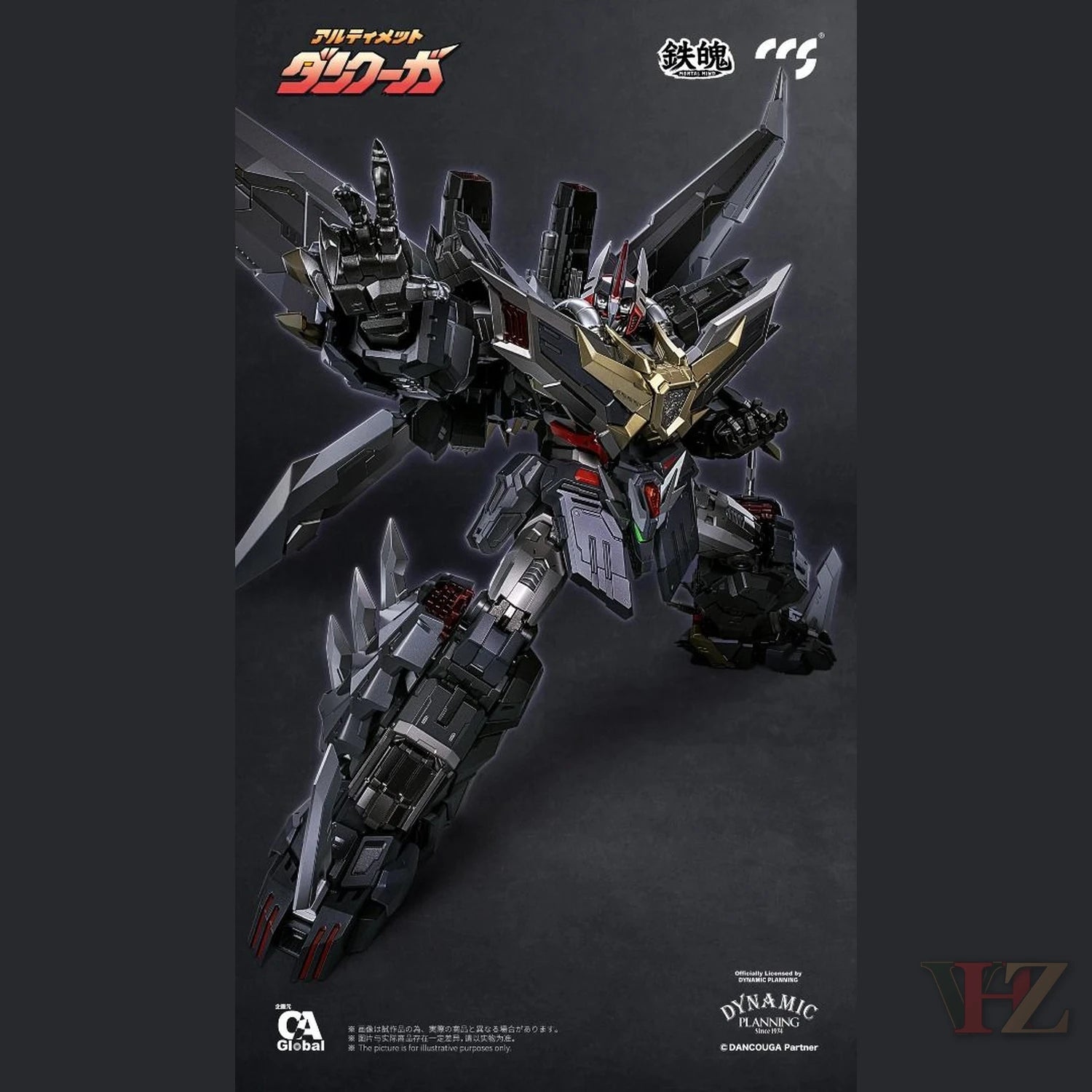 Weapons and accessories included with CCS Toys Dancouga