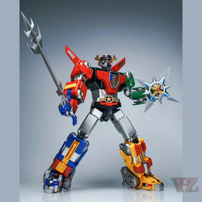 Metal Club Voltron action figure reissue holding trident and star weapon