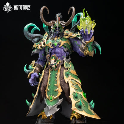 Metytoyz Demon Hunter Imperial Armor Illidan Stormrage limited edition figure with glowing weapon