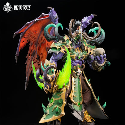 Demon Hunter Illidan Stormrage limited edition action figure with purple/green armor - Vilo Hobby Zone