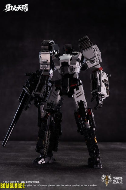 Black and silver mecha back view - Titan Panzer VI Megatronv metal souls model by Vilo Hobby Zone