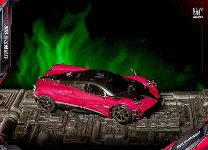 Red Destroyer Stinger vehicle model red/black paint, detailed wheels